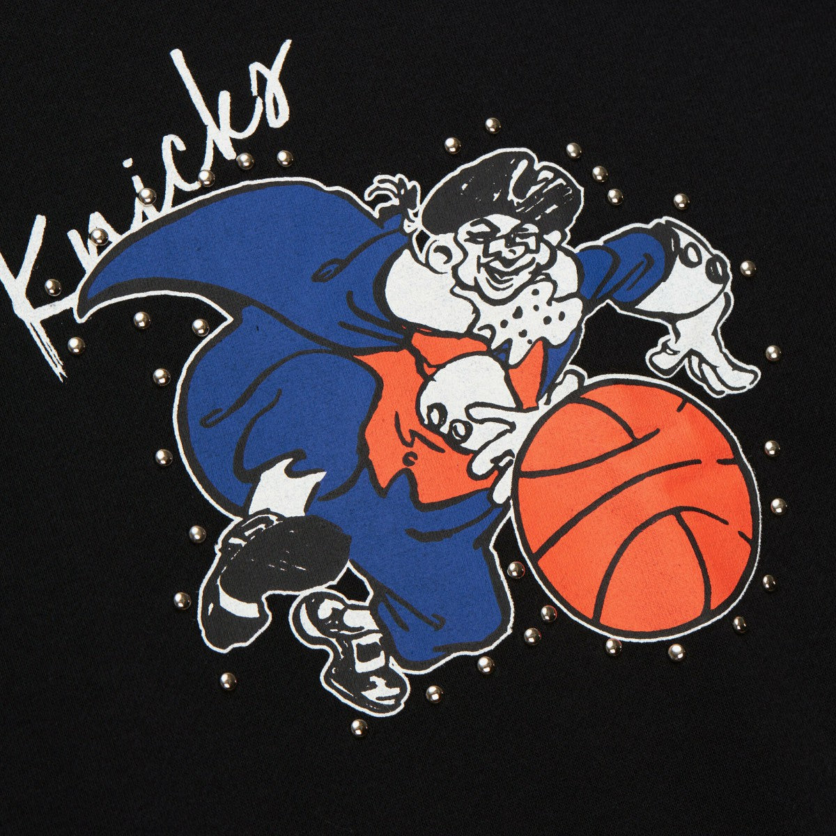 New York Knicks Women's Hardwood Classics Home Team Pullover Sweatshirt - Black sale