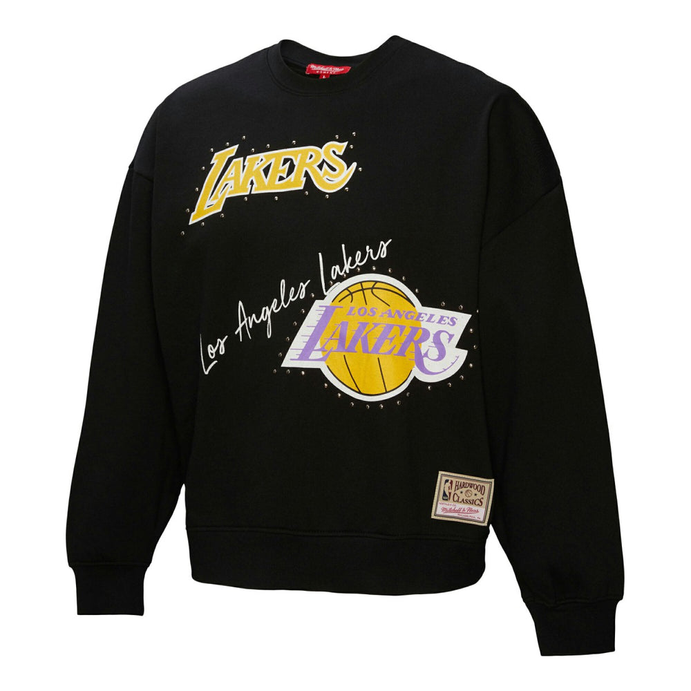 Los Angeles Lakers Women's Hardwood Classics Home Team Pullover Sweatshirt - Black online