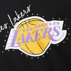 Los Angeles Lakers Women's Hardwood Classics Home Team Pullover Sweatshirt - Black online