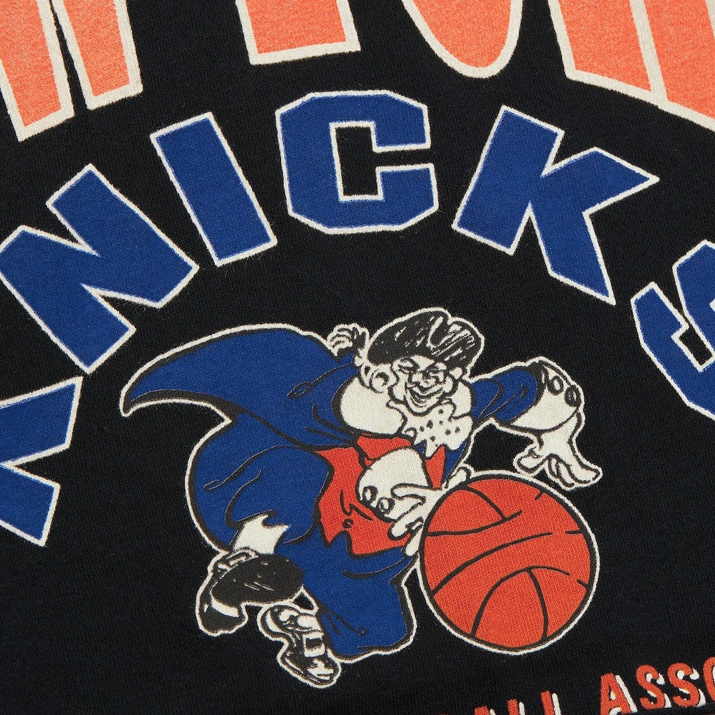 New York Knicks Women's Hardwood Classics Studded Boxy Cropped Long Sleeve T-Shirt - Black on sale