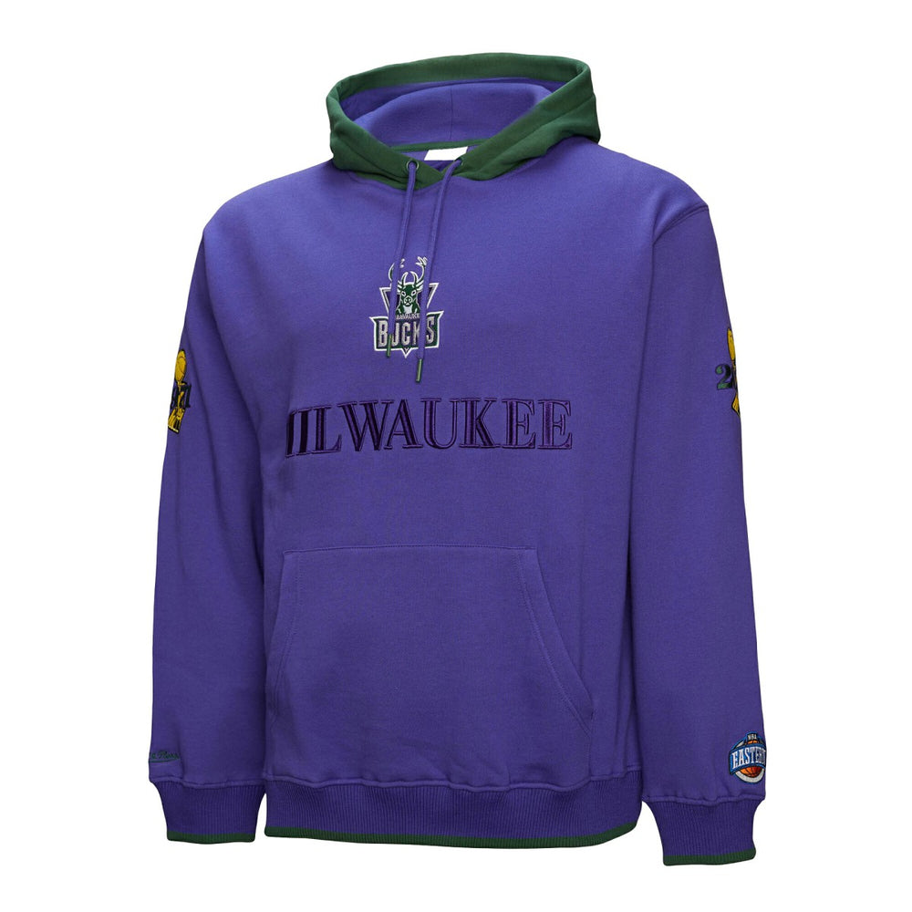 Milwaukee Bucks Hardwood Classics Team OG 3.0 Pullover Hoodie - Purple shop