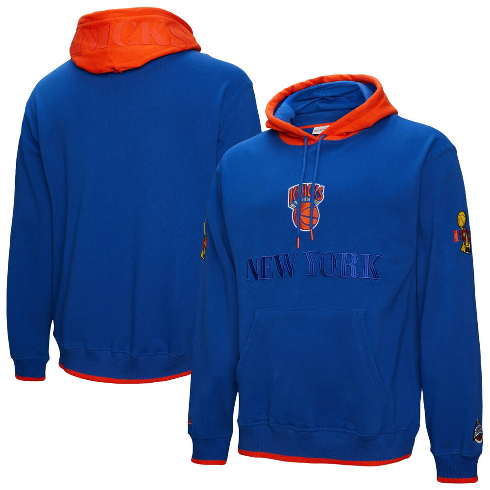 New York Knicks Hardwood Classics Team OG 3.0 Pullover Hoodie - Royal on sale