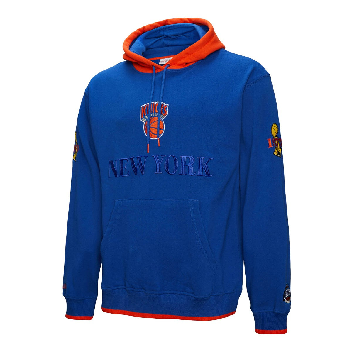 New York Knicks Hardwood Classics Team OG 3.0 Pullover Hoodie - Royal on sale