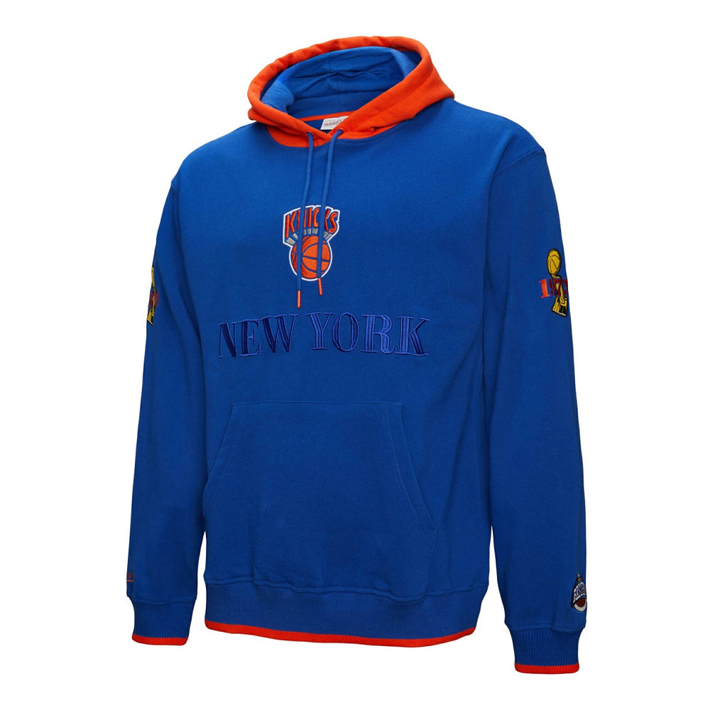 New York Knicks Hardwood Classics Team OG 3.0 Pullover Hoodie - Royal on sale