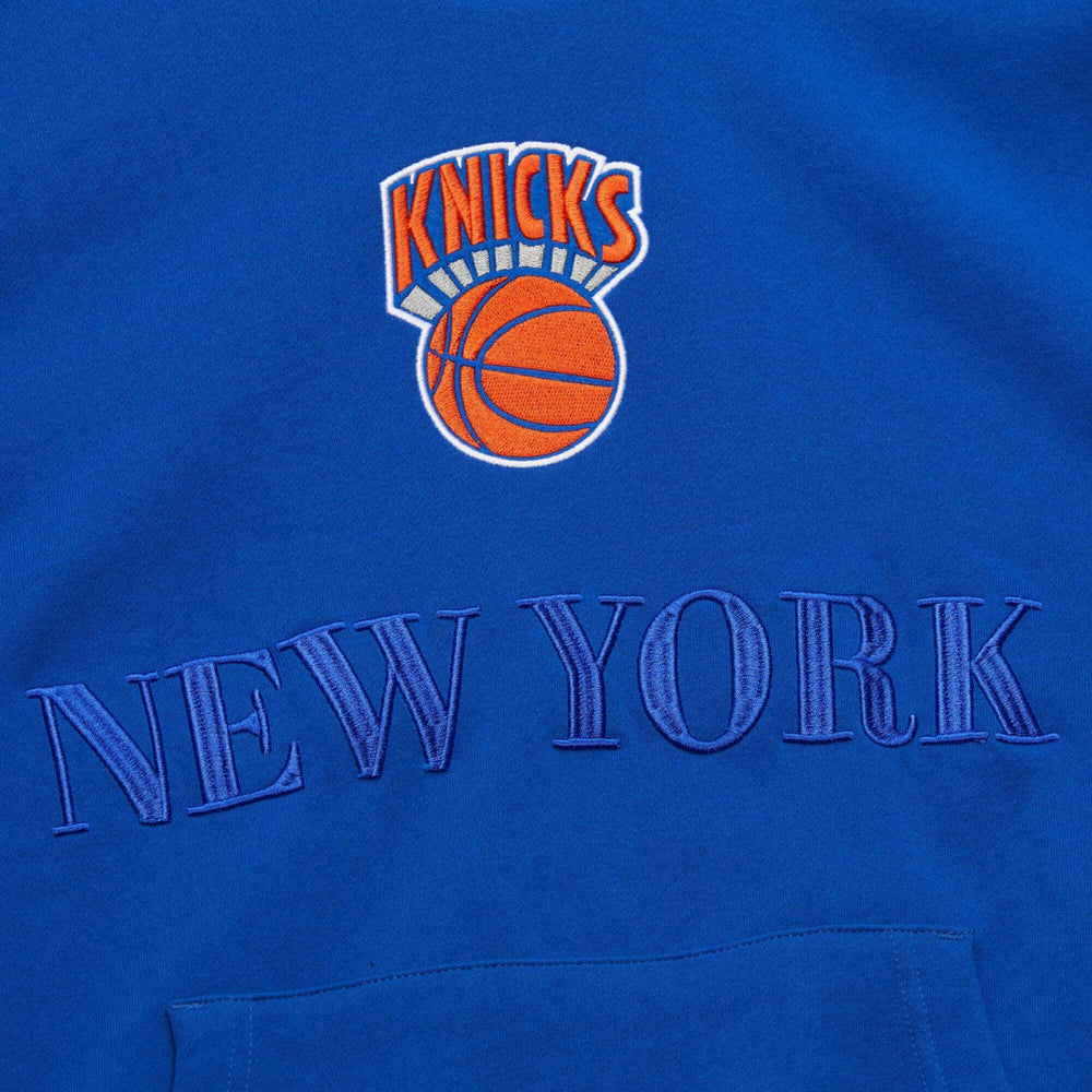 New York Knicks Hardwood Classics Team OG 3.0 Pullover Hoodie - Royal on sale