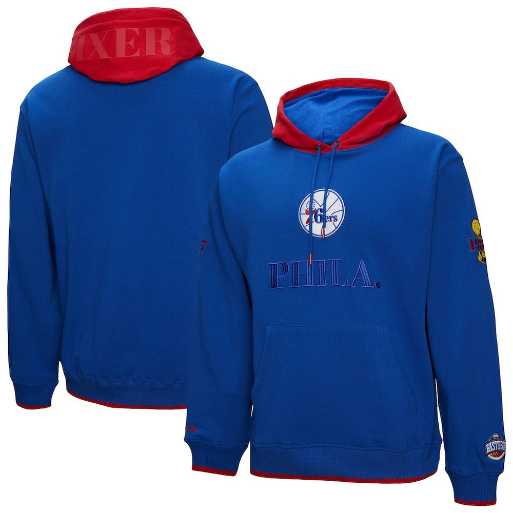 Philadelphia 76ers Hardwood Classics Team OG 3.0 Pullover Hoodie - Royal for sale