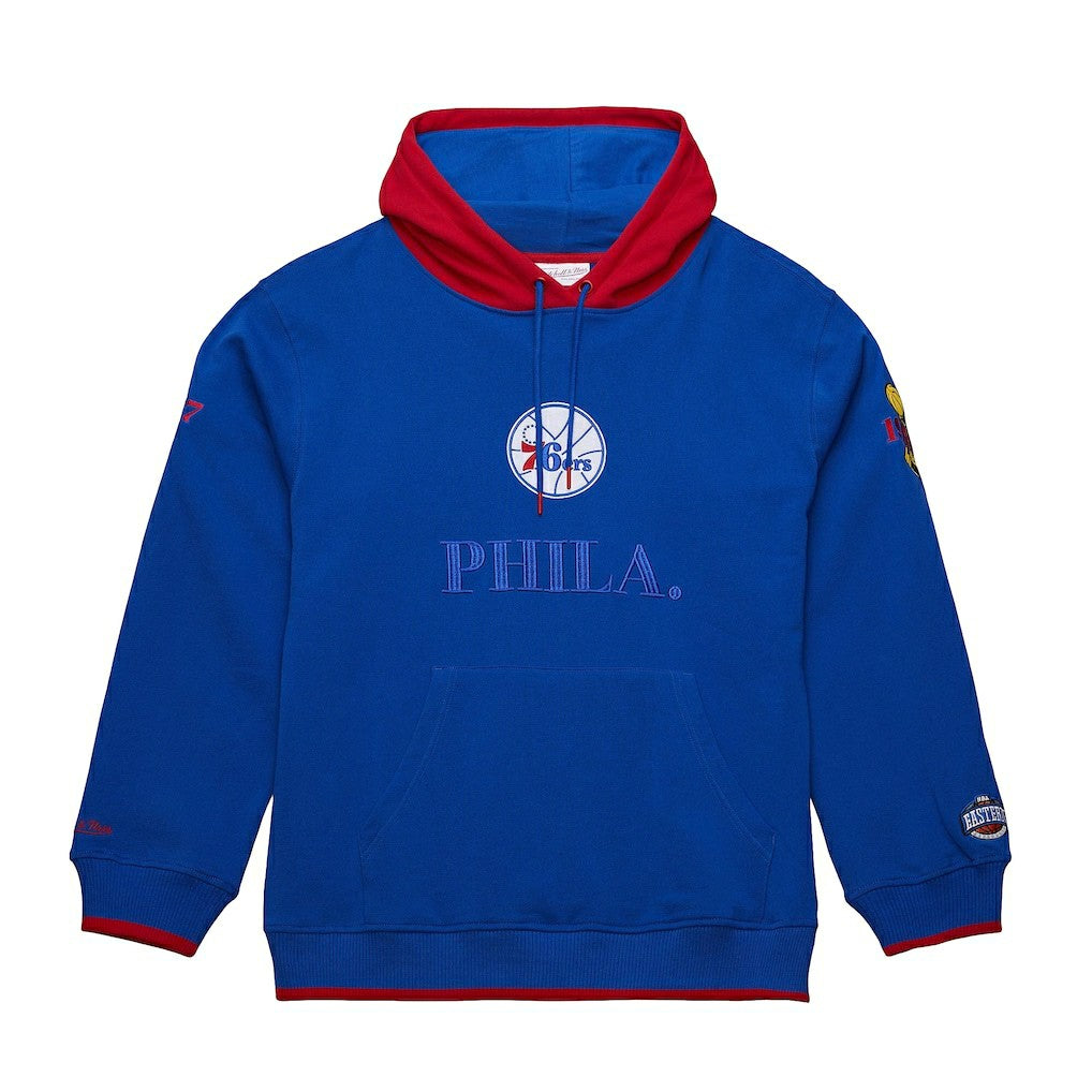 Philadelphia 76ers Hardwood Classics Team OG 3.0 Pullover Hoodie - Royal for sale