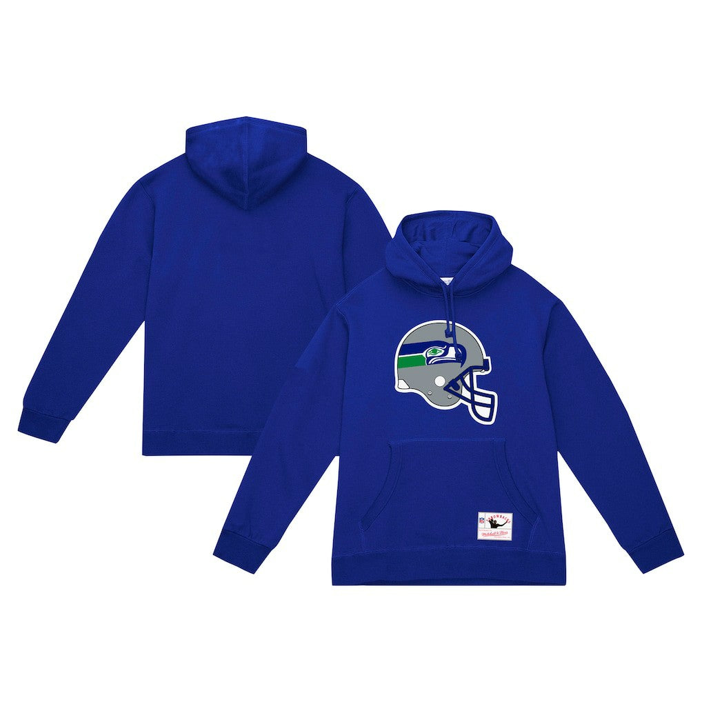 Seattle Seahawks Helmet Logo Vintage Pullover Hoodie - College Navy discount