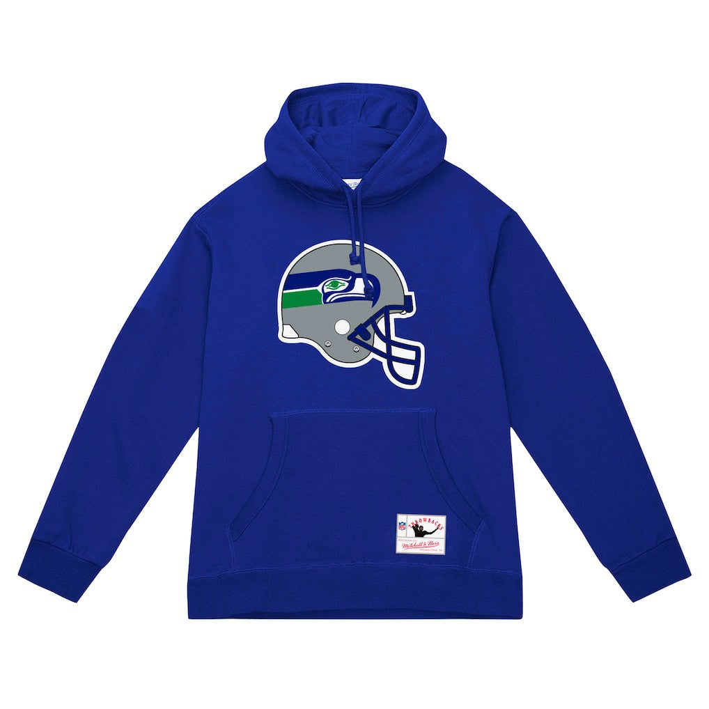 Seattle Seahawks Helmet Logo Vintage Pullover Hoodie - College Navy discount
