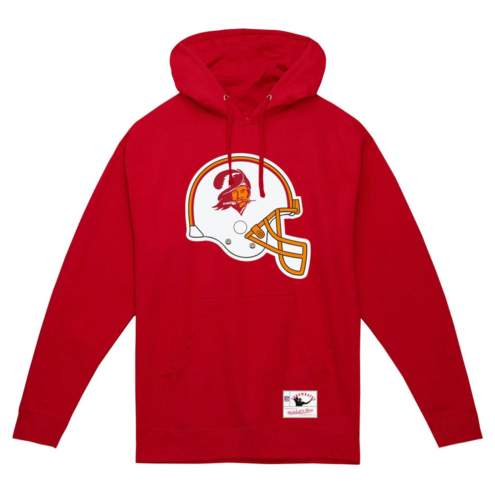 Tampa Bay Buccaneers Helmet Logo Vintage Pullover Hoodie - Red sale