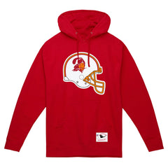 Tampa Bay Buccaneers Helmet Logo Vintage Pullover Hoodie - Red sale