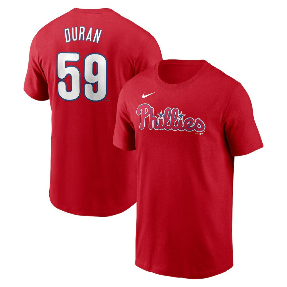 Jhoan Duran Philadelphia Phillies Fuse Name & Number T-Shirt Red