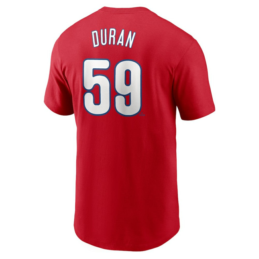 Jhoan Duran Philadelphia Phillies Fuse Name & Number T-Shirt Red