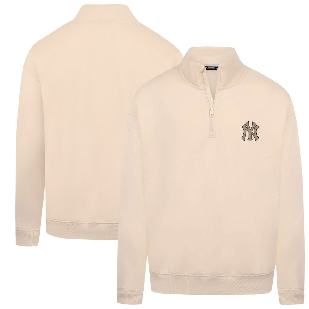 New York Yankees Levelwear Murray Quarter-Zip Sweatshirt Khaki