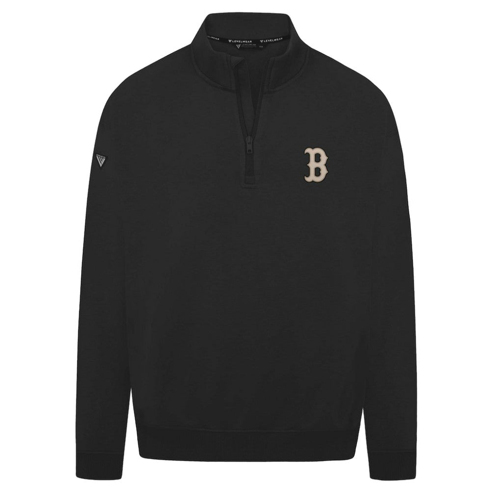 Boston Red Sox Levelwear Murray Quarter-Zip Sweatshirt Black