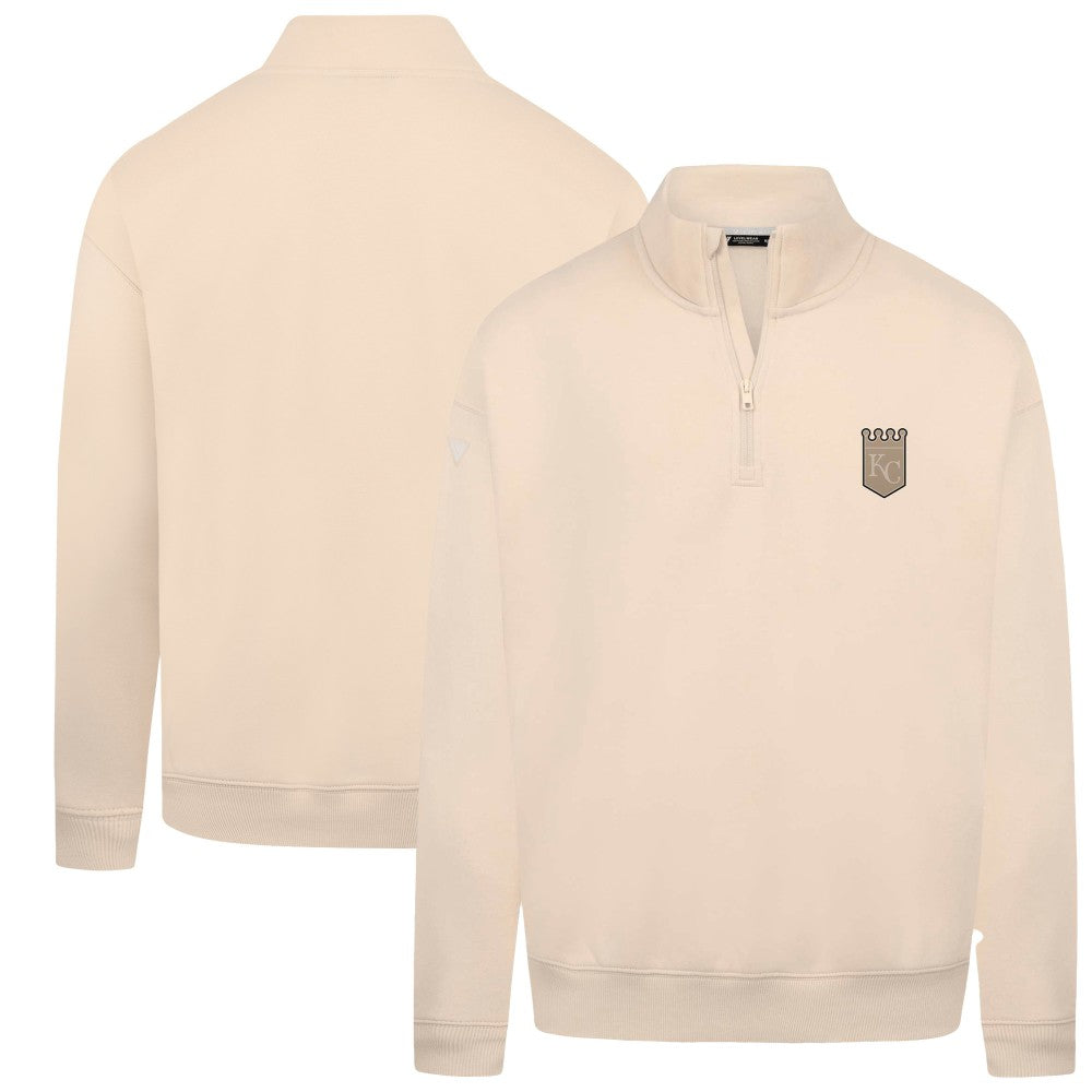 Kansas City Royals Levelwear Murray Quarter-Zip Sweatshirt Khaki