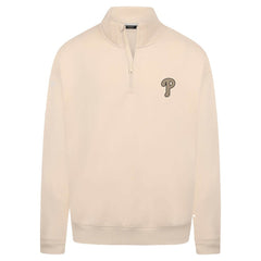 Philadelphia Phillies Levelwear Murray Quarter-Zip Sweatshirt Khaki