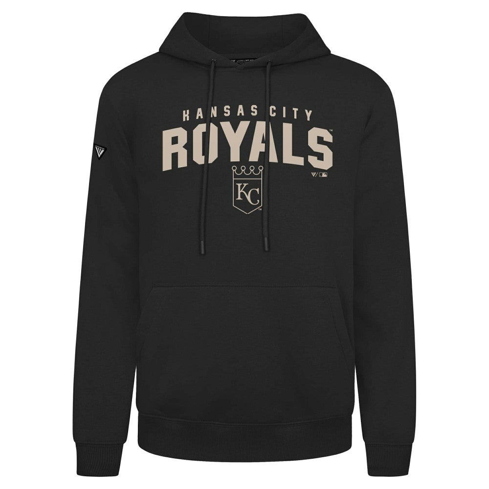 Kansas City Royals Levelwear Podium Team Arch Pullover Hoodie Black