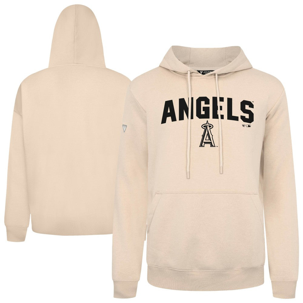 Los Angeles Angels Levelwear Podium Team Arch Pullover Hoodie Khaki