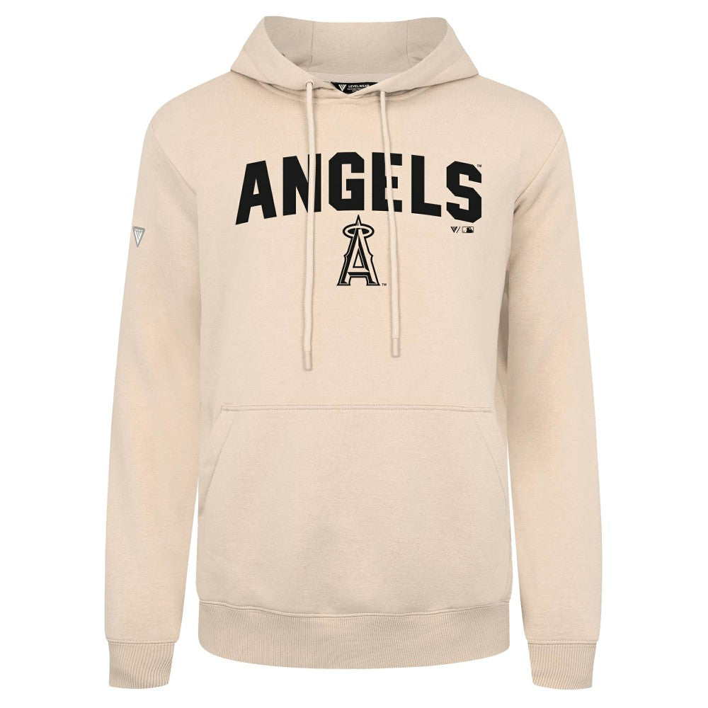 Los Angeles Angels Levelwear Podium Team Arch Pullover Hoodie Khaki
