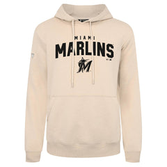 Miami Marlins Levelwear Podium Team Arch Pullover Hoodie Khaki