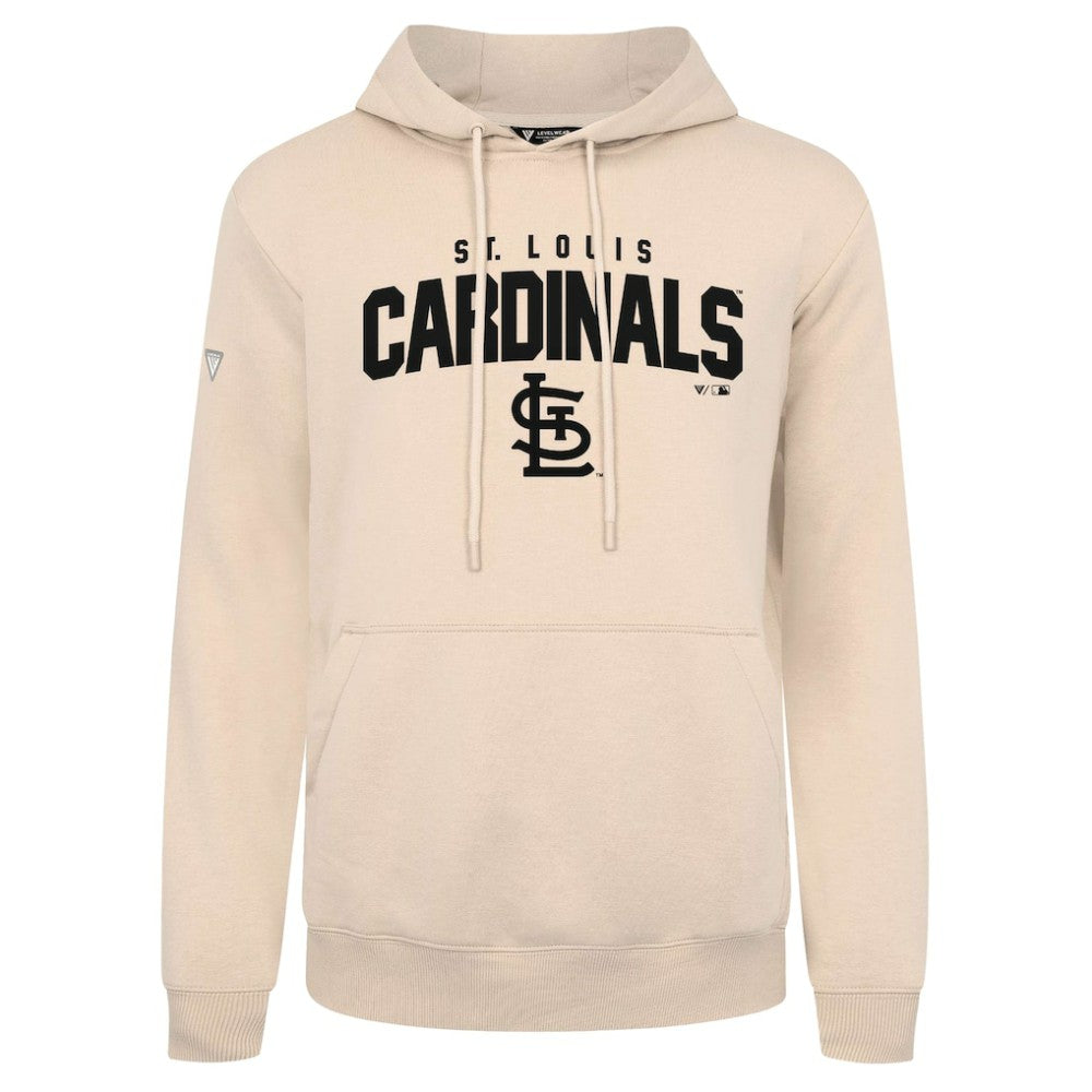 St. Louis Cardinals Levelwear Podium Team Arch Pullover Hoodie Khaki
