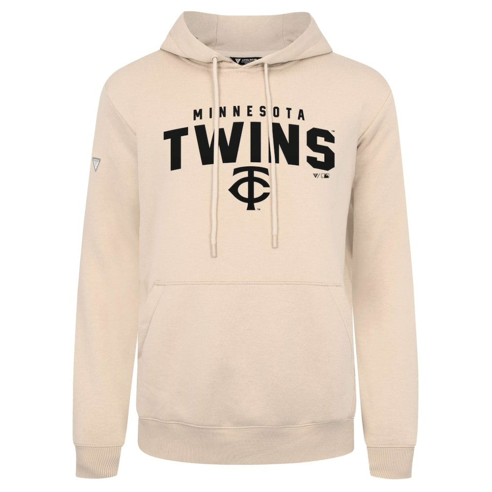 Minnesota Twins Levelwear Podium Team Arch Pullover Hoodie Khaki
