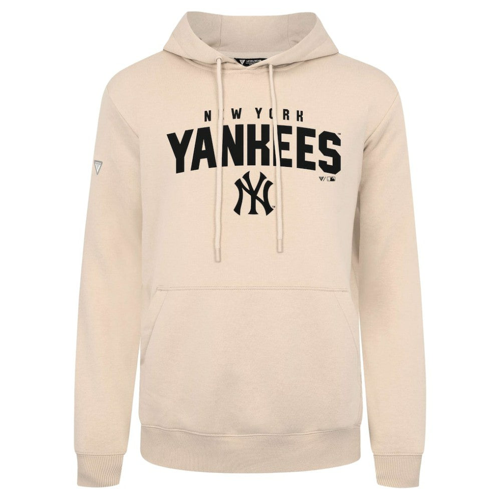 New York Yankees Levelwear Podium Team Arch Pullover Hoodie Khaki