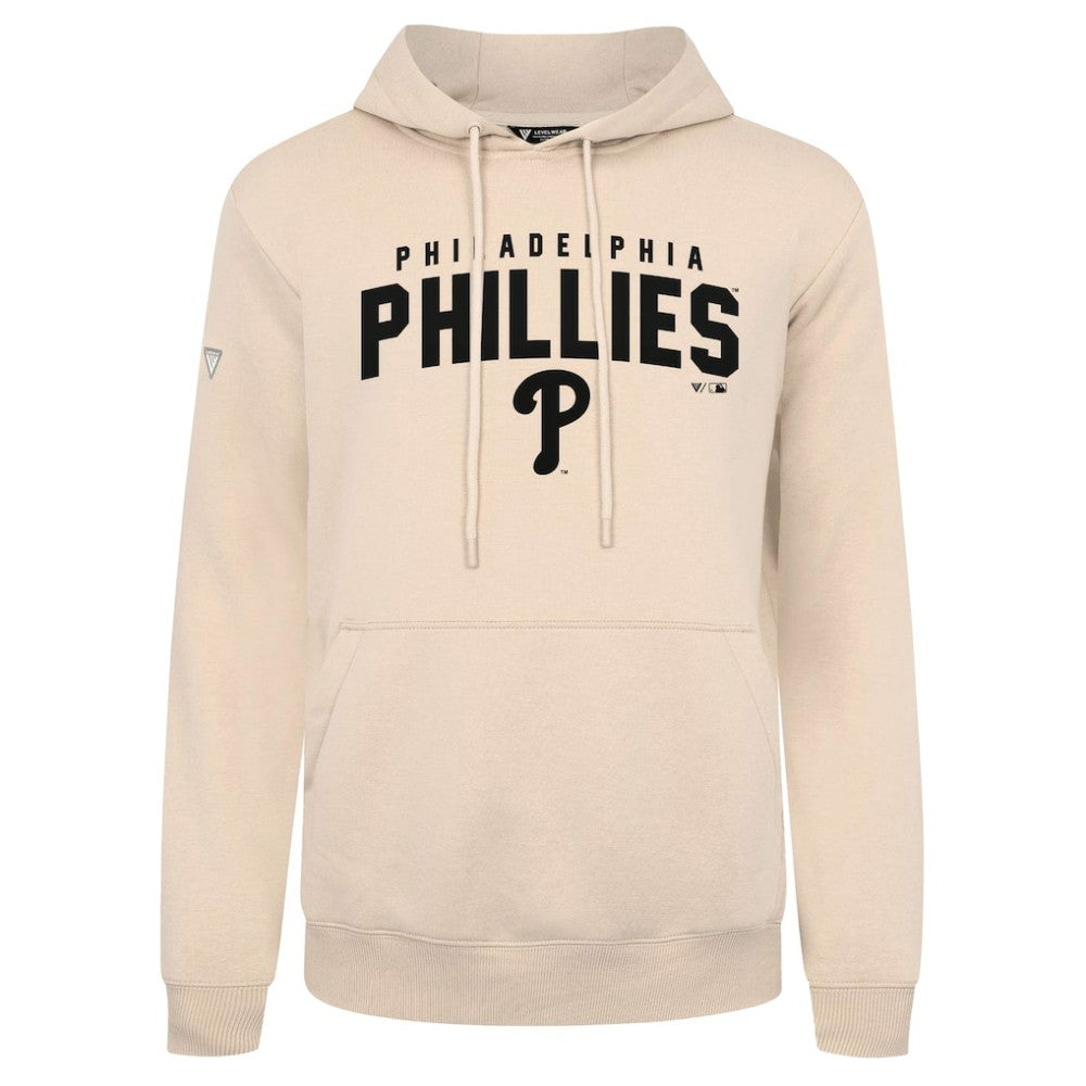 Philadelphia Phillies Levelwear Podium Team Arch Pullover Hoodie Khaki
