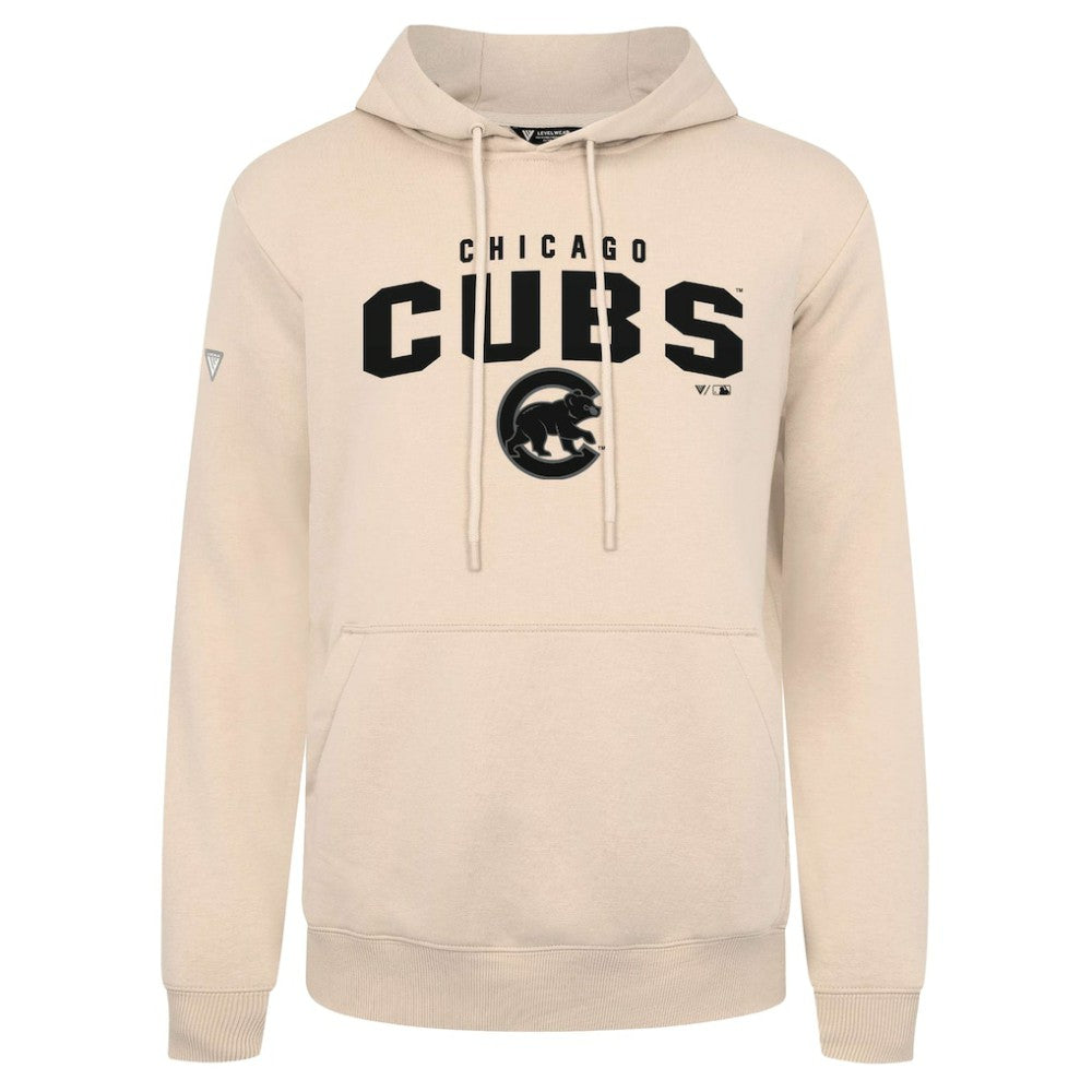 Chicago Cubs Levelwear Podium Team Arch Pullover Hoodie Khaki