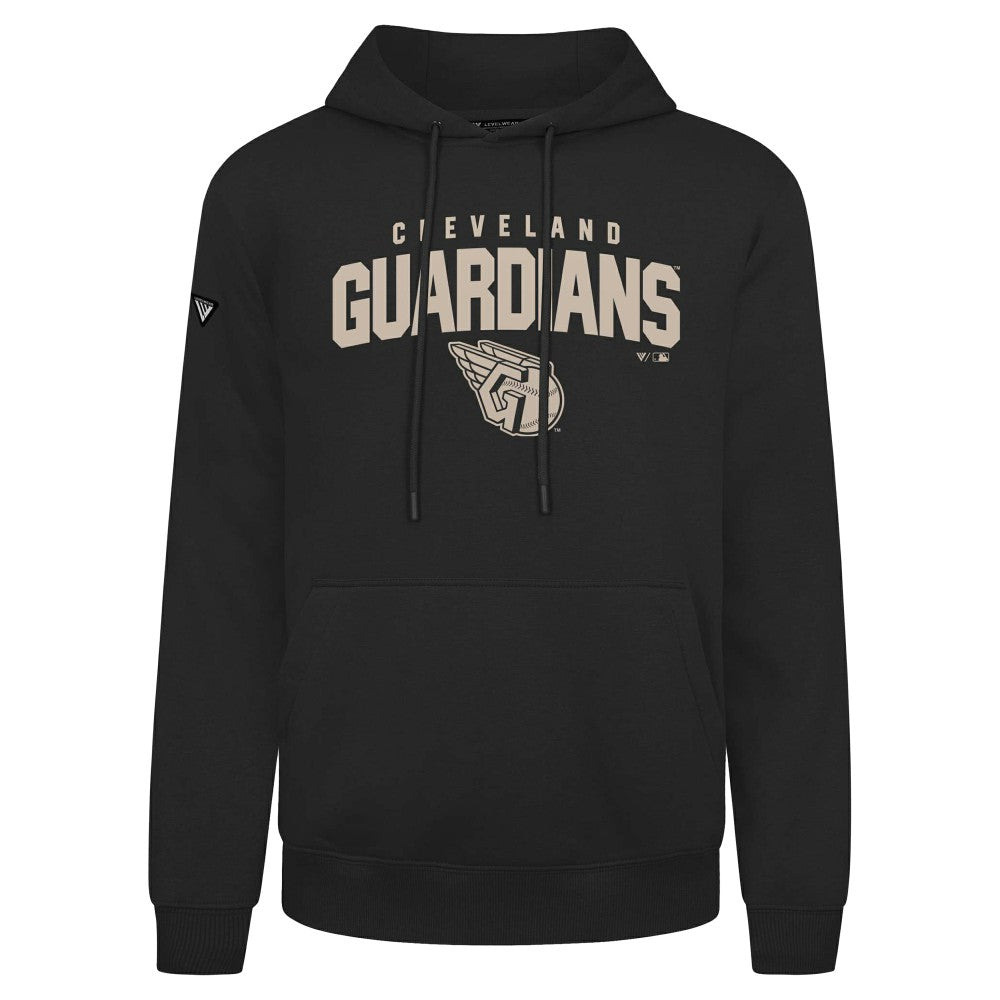 Cleveland Guardians Levelwear Podium Team Arch Pullover Hoodie Black