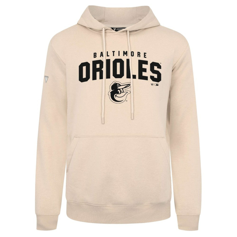 Baltimore Orioles Levelwear Podium Team Arch Pullover Hoodie Khaki