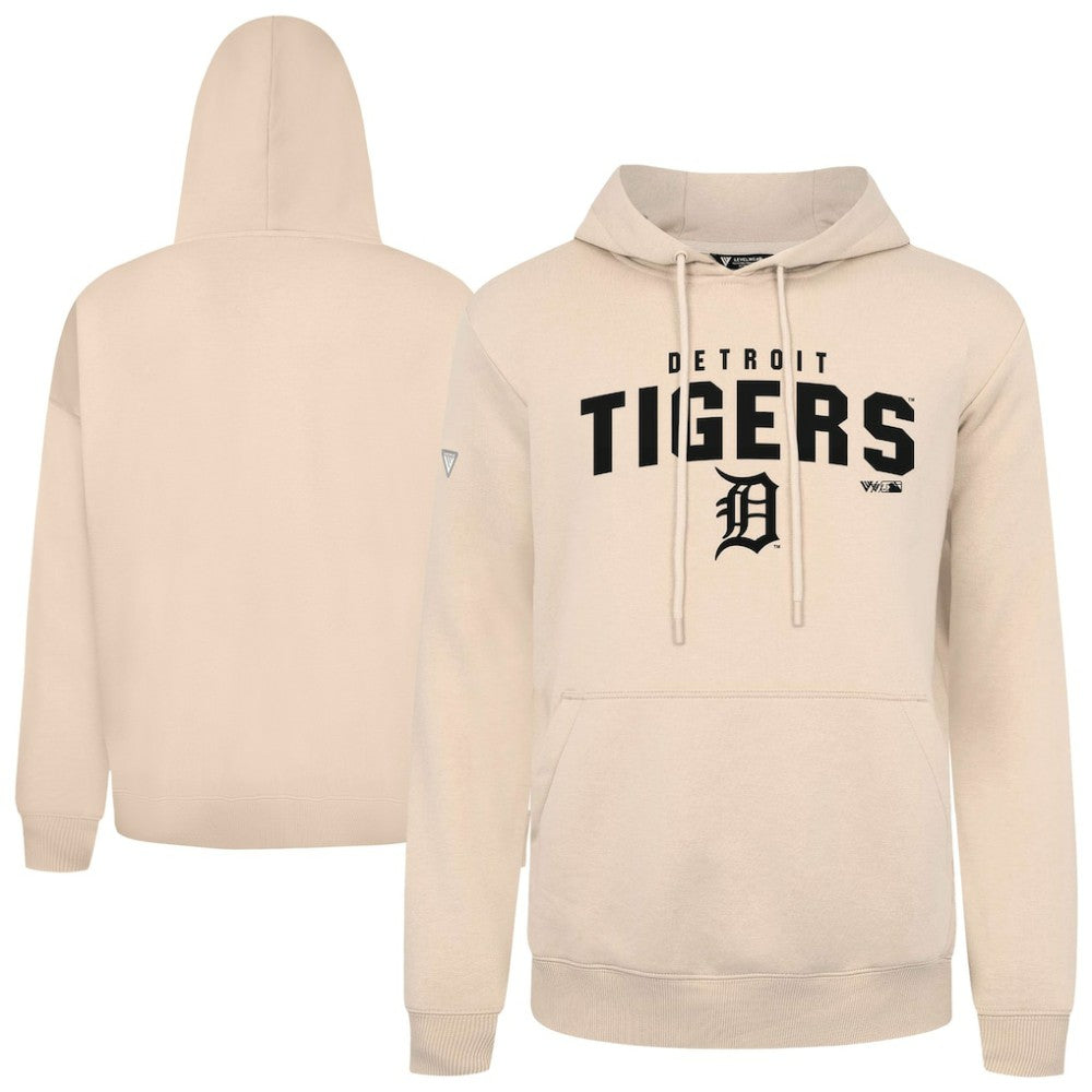 Detroit Tigers Levelwear Podium Team Arch Pullover Hoodie Khaki