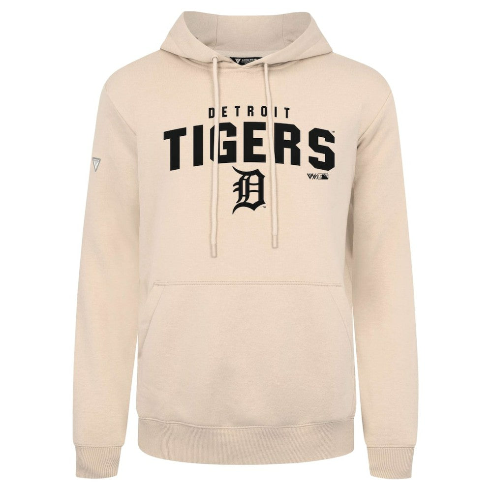 Detroit Tigers Levelwear Podium Team Arch Pullover Hoodie Khaki