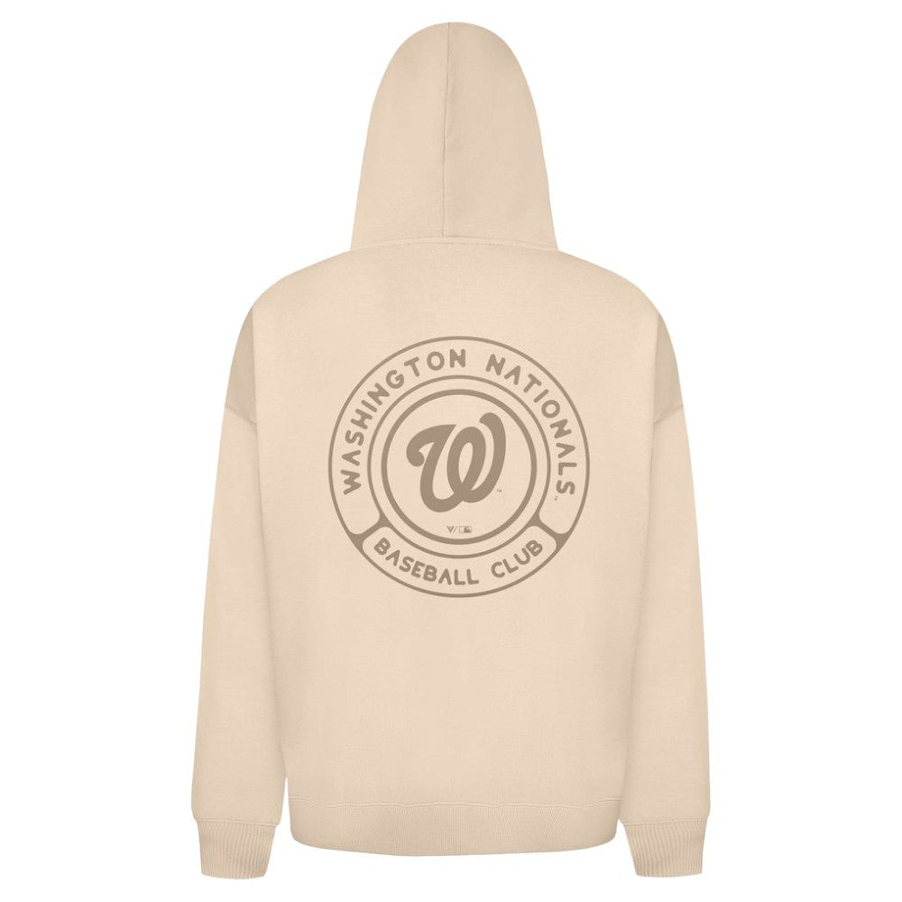 Washington Nationals Levelwear Uphill Oversized Full-Zip Hoodie Khaki