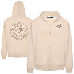 Toronto Blue Jays Levelwear Uphill Oversized Full-Zip Hoodie Khaki