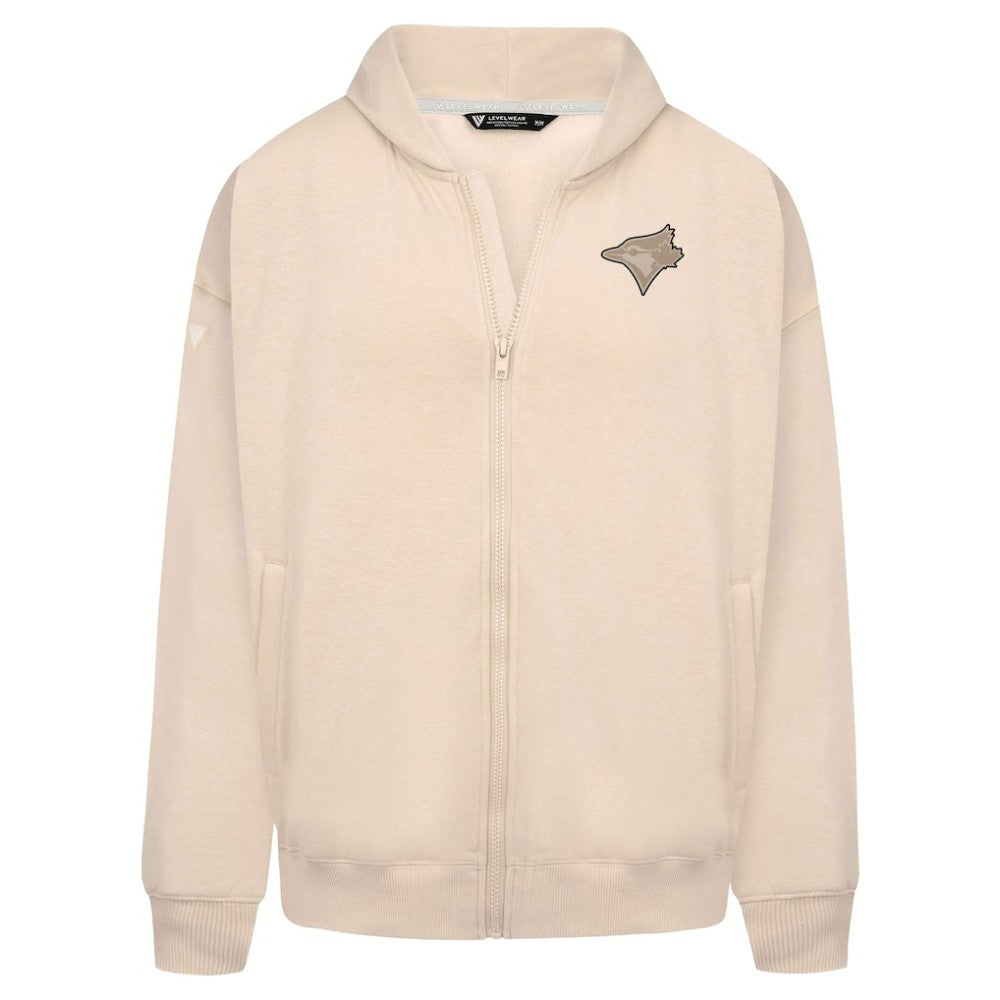 Toronto Blue Jays Levelwear Uphill Oversized Full-Zip Hoodie Khaki