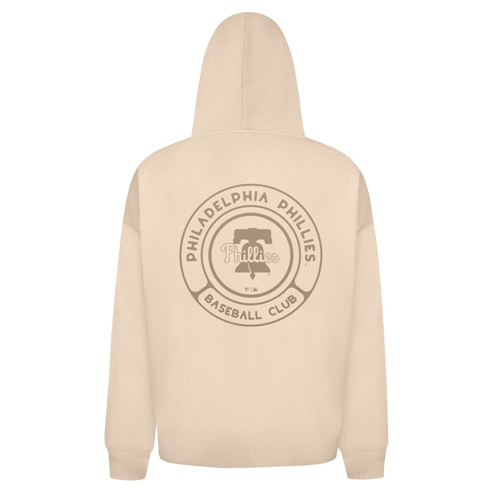 Philadelphia Phillies Levelwear Uphill Oversized Full-Zip Hoodie Khaki