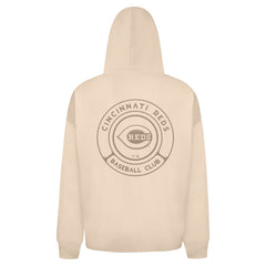Cincinnati Reds Levelwear Uphill Oversized Full-Zip Hoodie Khaki