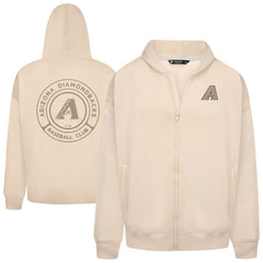 Arizona Diamondbacks Levelwear Uphill Oversized Full-Zip Hoodie Khaki