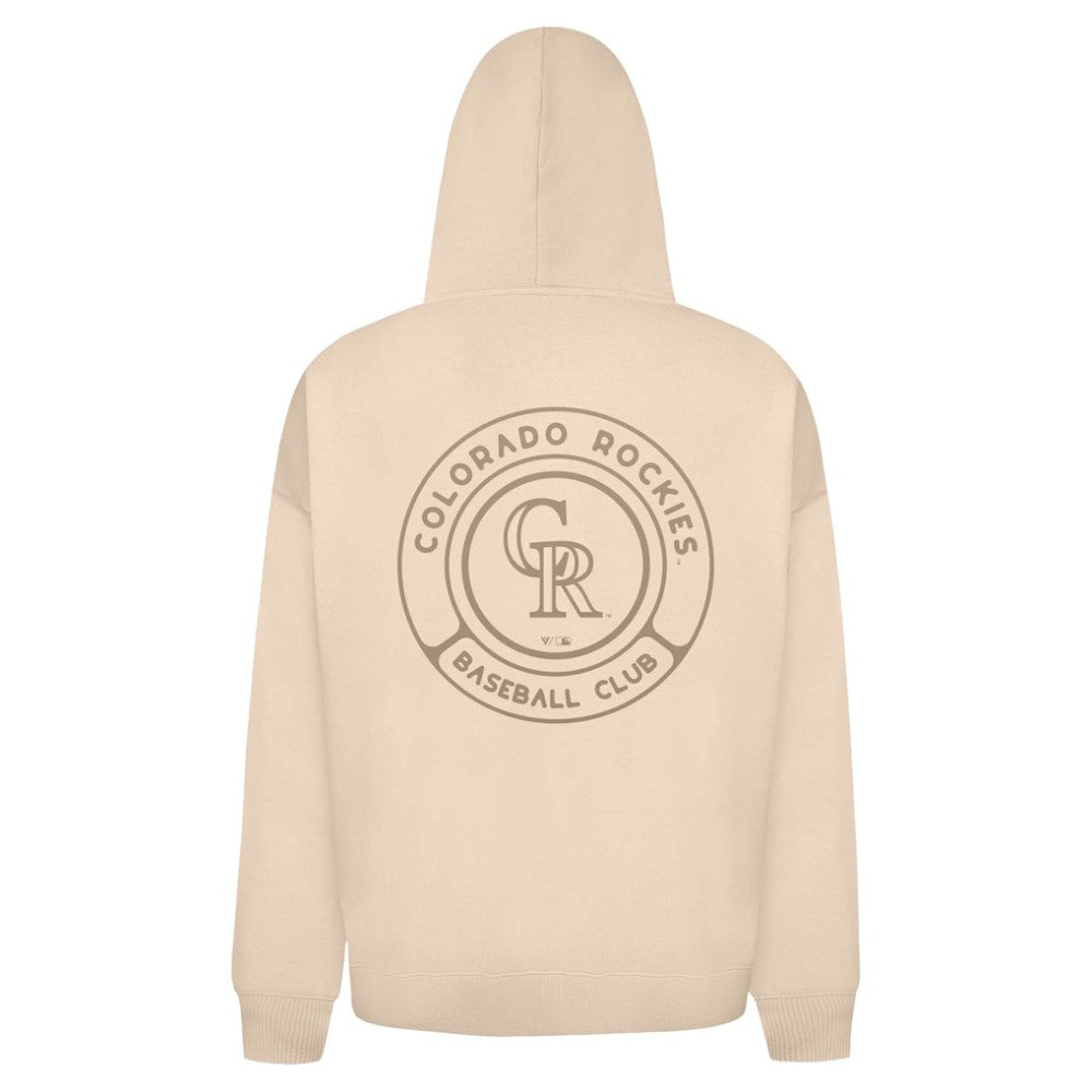 Colorado Rockies Levelwear Uphill Oversized Full-Zip Hoodie Khaki
