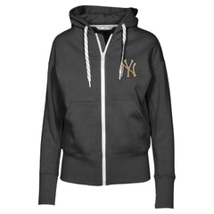 New York Yankees Levelwear Women's Gardinia Full-Zip Hoodie Black