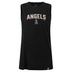 Los Angeles Angels Levelwear Women's Influx Team Arch Tank Top Black