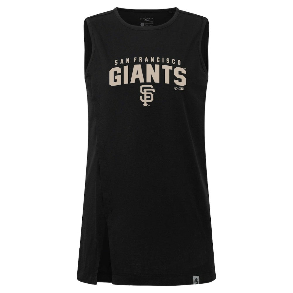 San Francisco Giants Levelwear Women's Influx Team Arch Tank Top Black