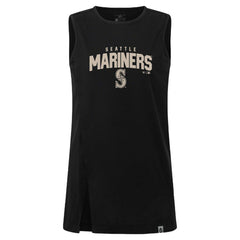Seattle Mariners Levelwear Women's Influx Team Arch Tank Top Black
