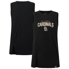 St. Louis Cardinals Levelwear Women's Influx Team Arch Tank Top Black