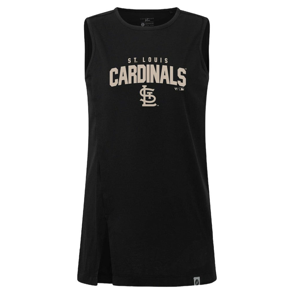 St. Louis Cardinals Levelwear Women's Influx Team Arch Tank Top Black