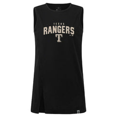 Texas Rangers Levelwear Women's Influx Team Arch Tank Top Black