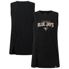 Toronto Blue Jays Levelwear Women's Influx Team Arch Tank Top Black