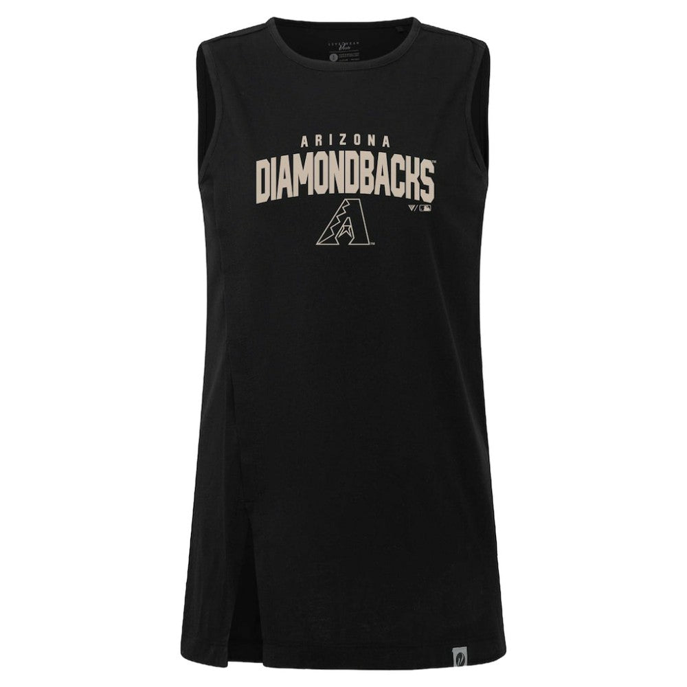 Arizona Diamondbacks Levelwear Women's Influx Team Arch Tank Top Black